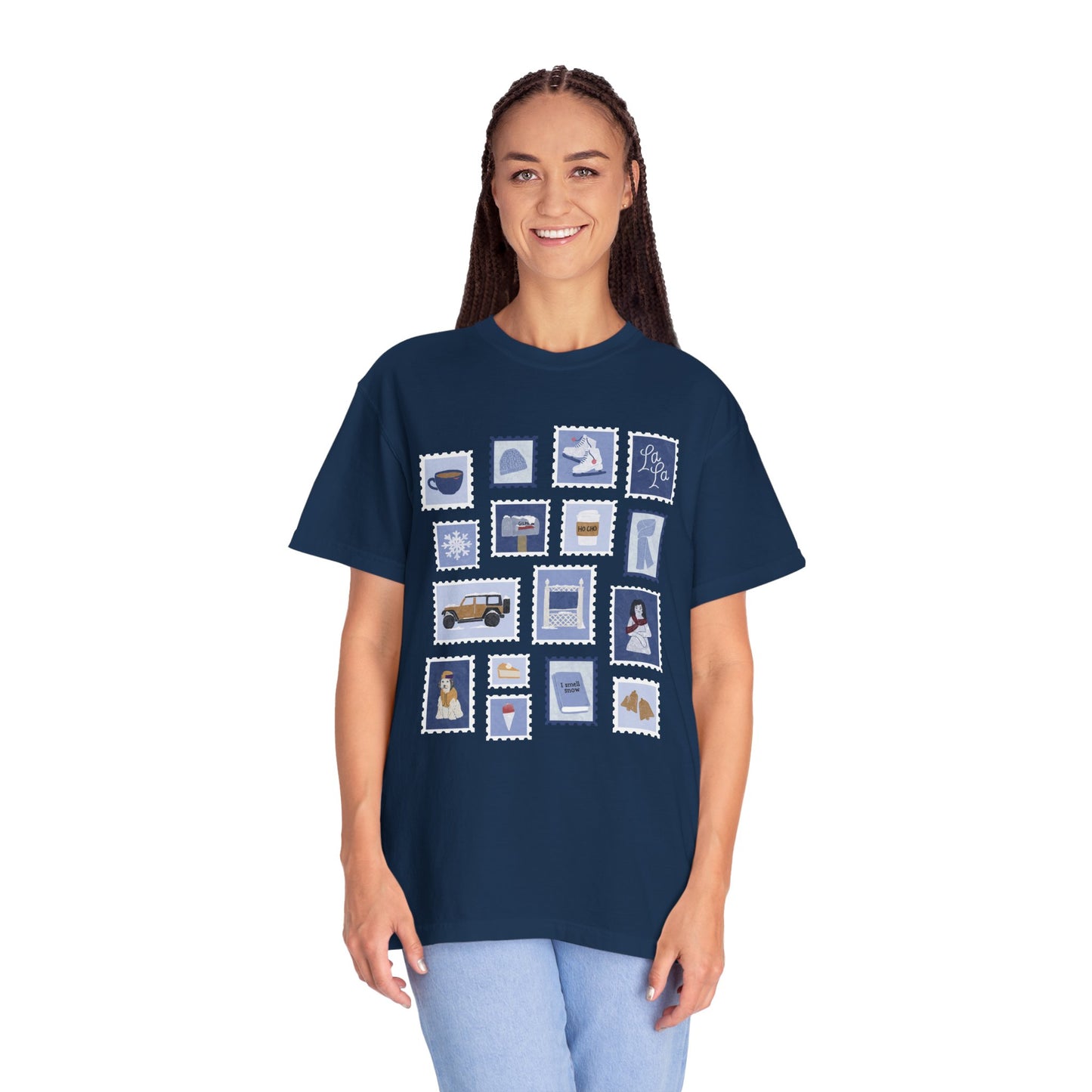 Winter Stamps Comfort Colors Tee