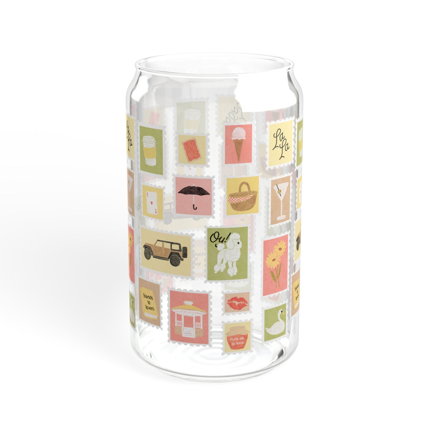 Sending All My Love Can Shaped Glass