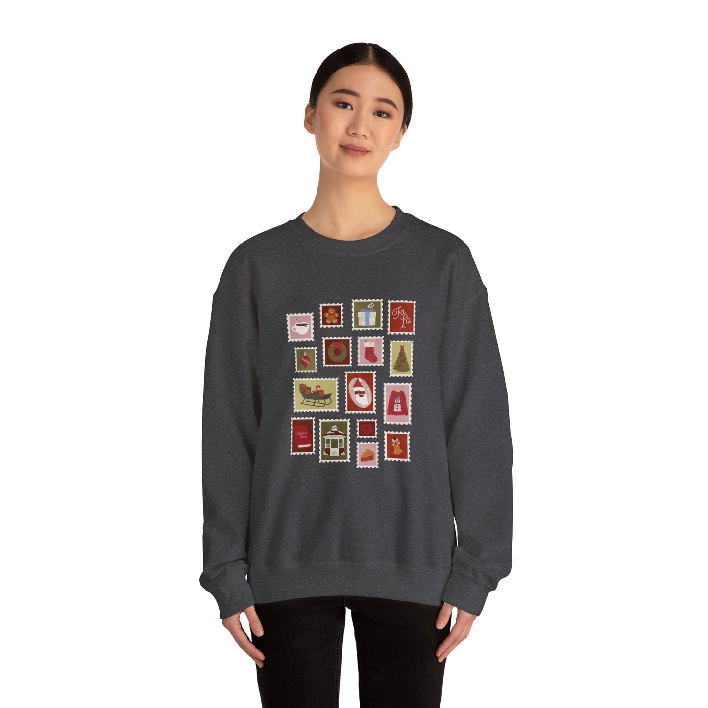 Holiday Stamps Crewneck Sweatshirt