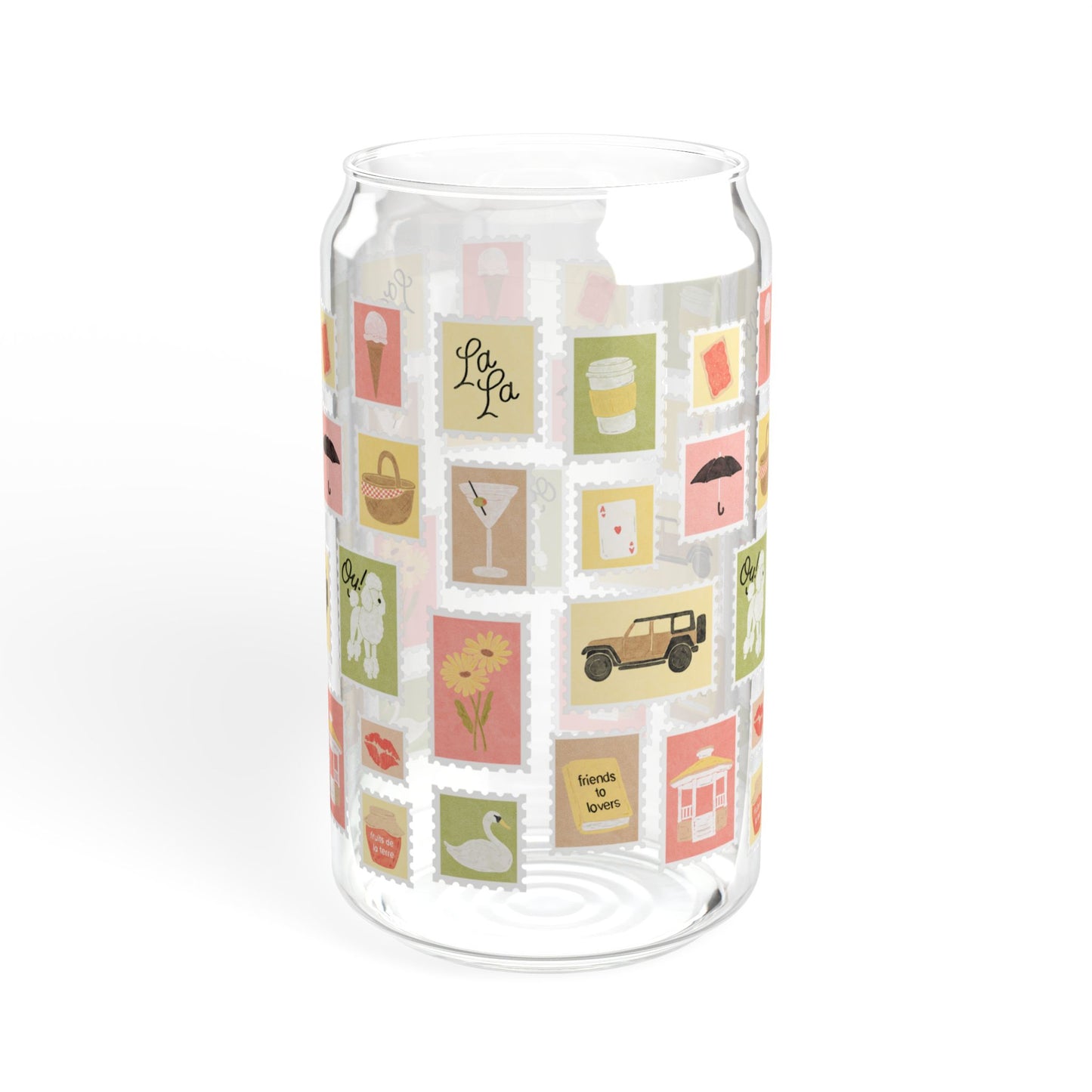 Sending All My Love Can Shaped Glass