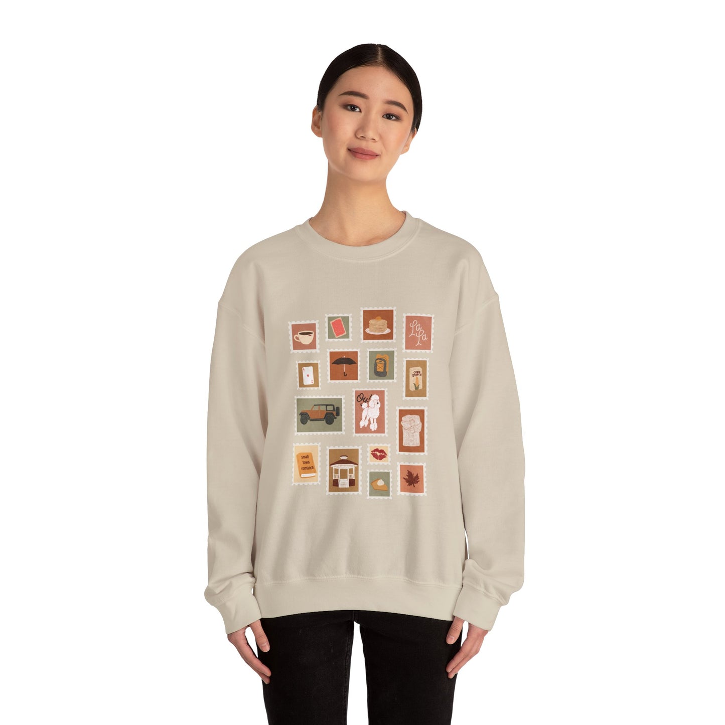 Autumn Stamps Gilden Crewneck