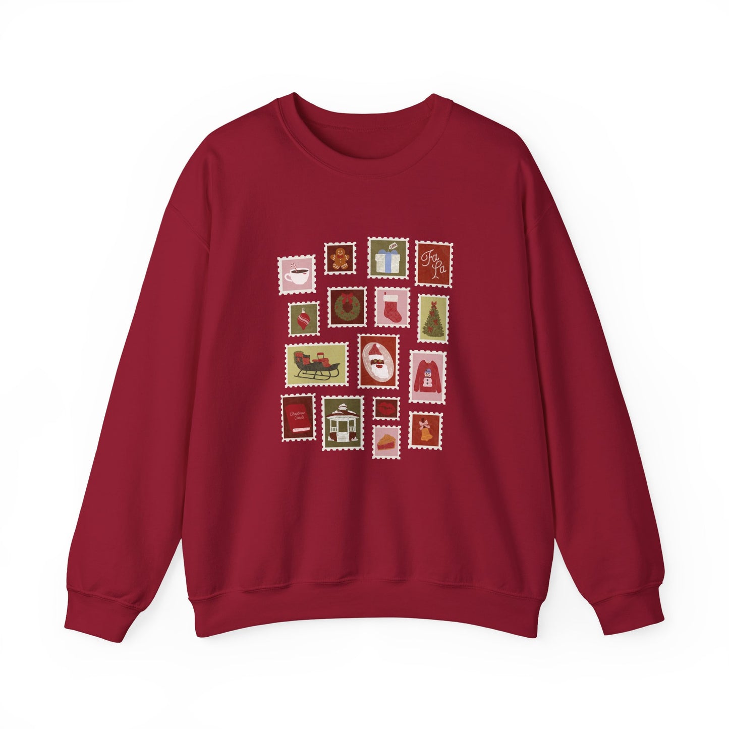 Holiday Stamps Crewneck Sweatshirt