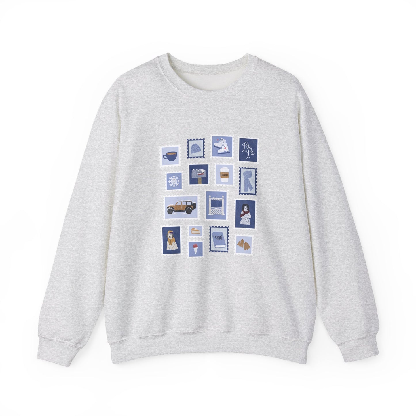 Winter Stamps Crewneck Sweatshirt