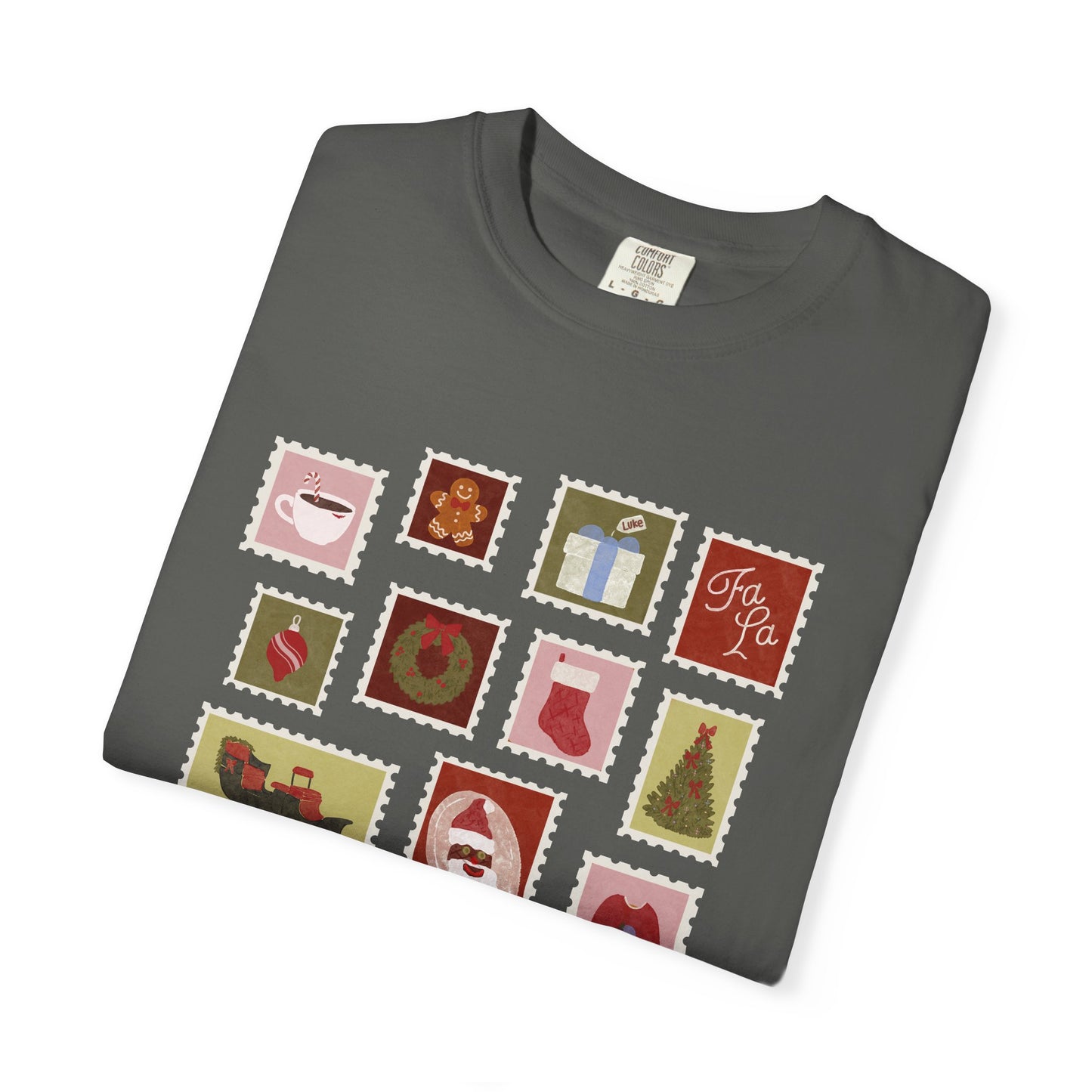 Holiday Stamps Comfort Colors Tee