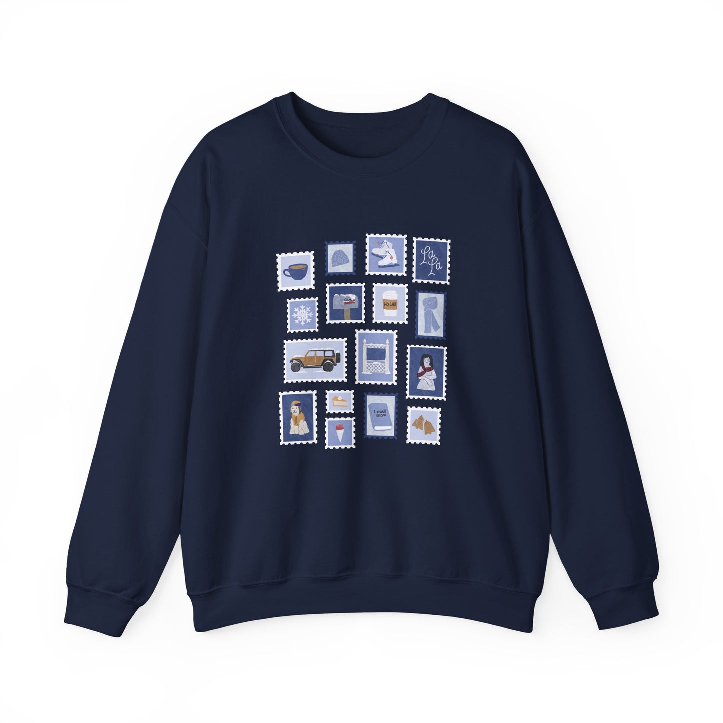 Winter Stamps Crewneck Sweatshirt