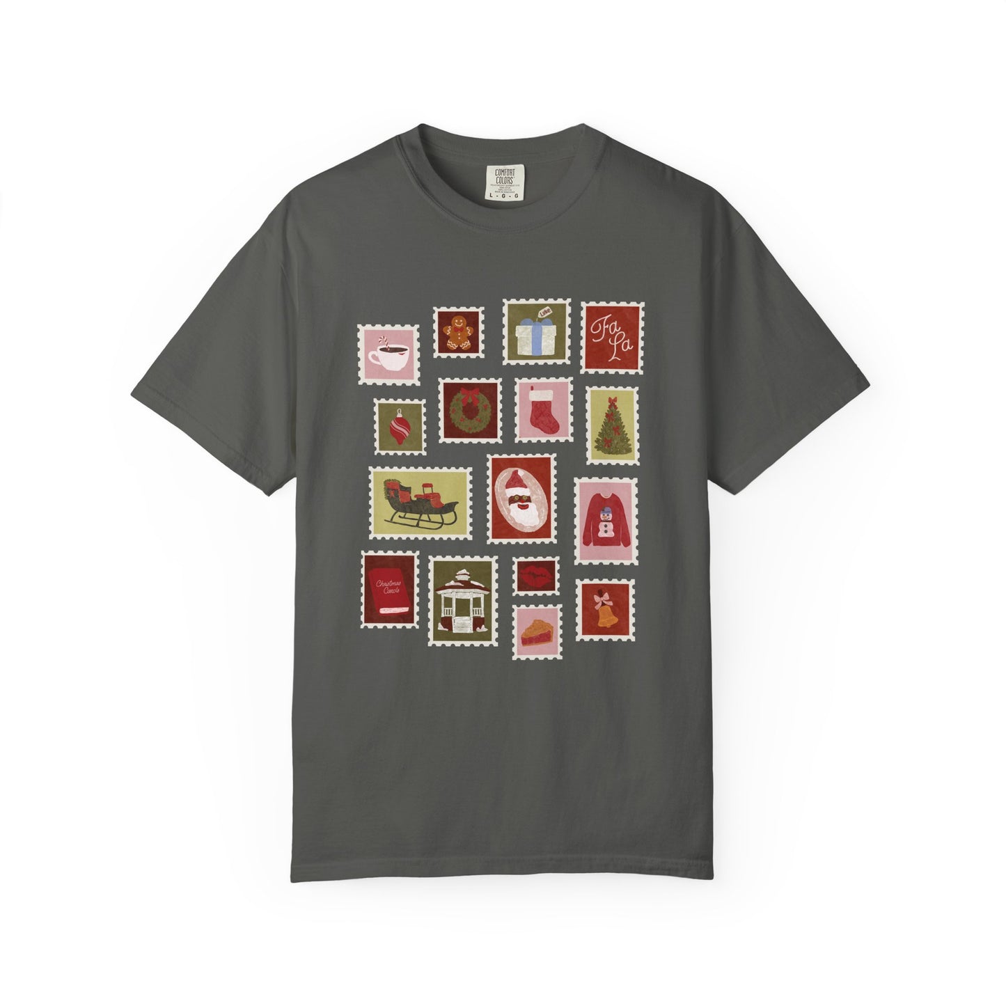 Holiday Stamps Comfort Colors Tee