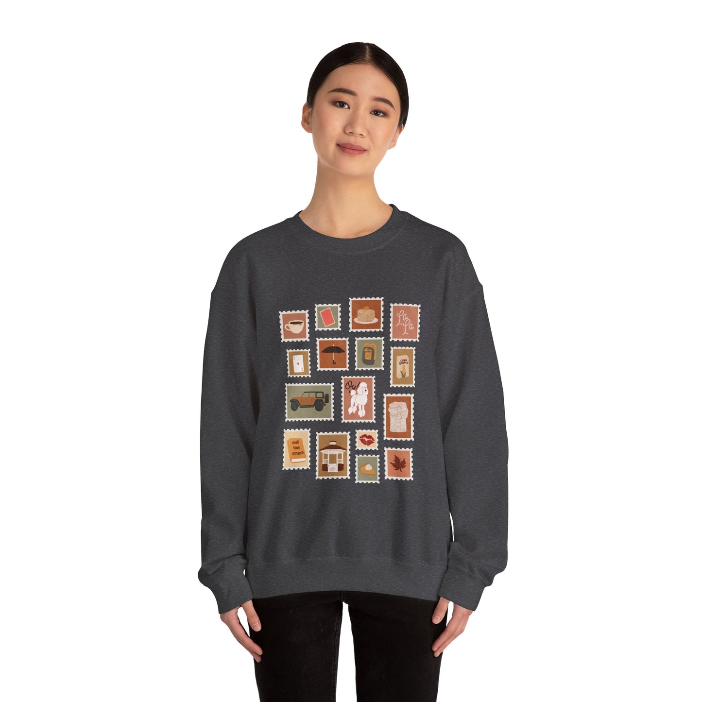 Autumn Stamps Gilden Crewneck
