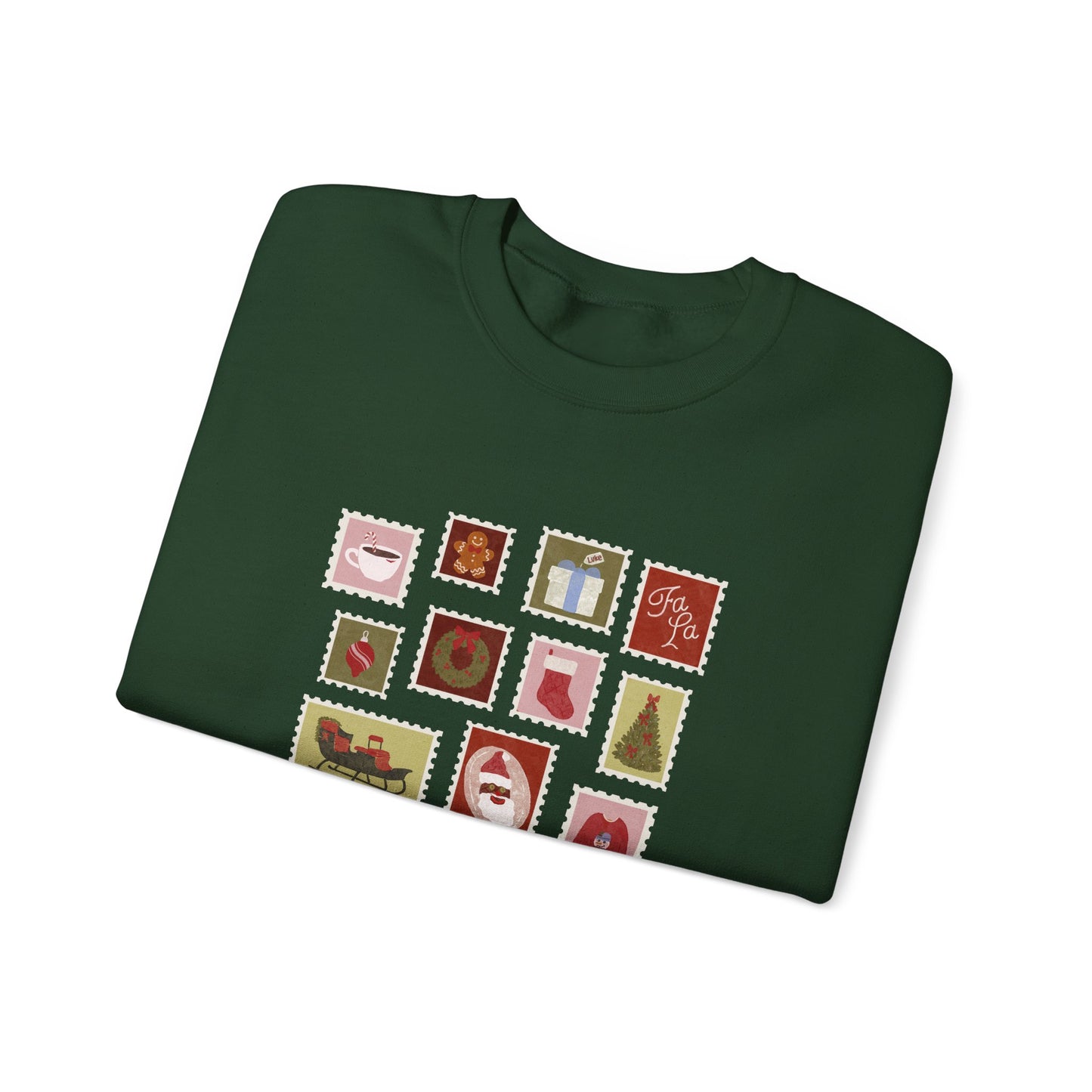 Holiday Stamps Crewneck Sweatshirt