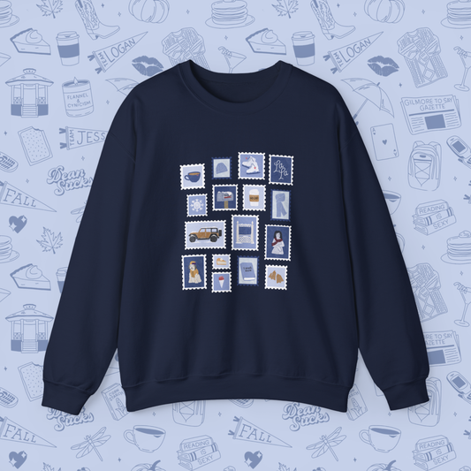 Winter Stamps Crewneck Sweatshirt