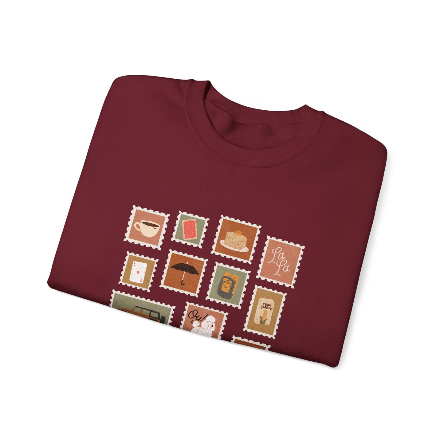 Autumn Stamps Gilden Crewneck