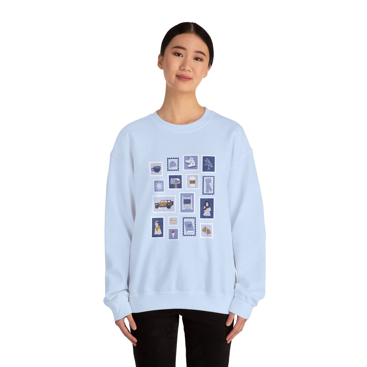 Winter Stamps Crewneck Sweatshirt