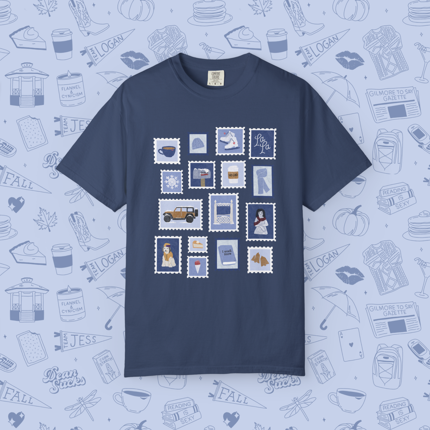Winter Stamps Comfort Colors Tee