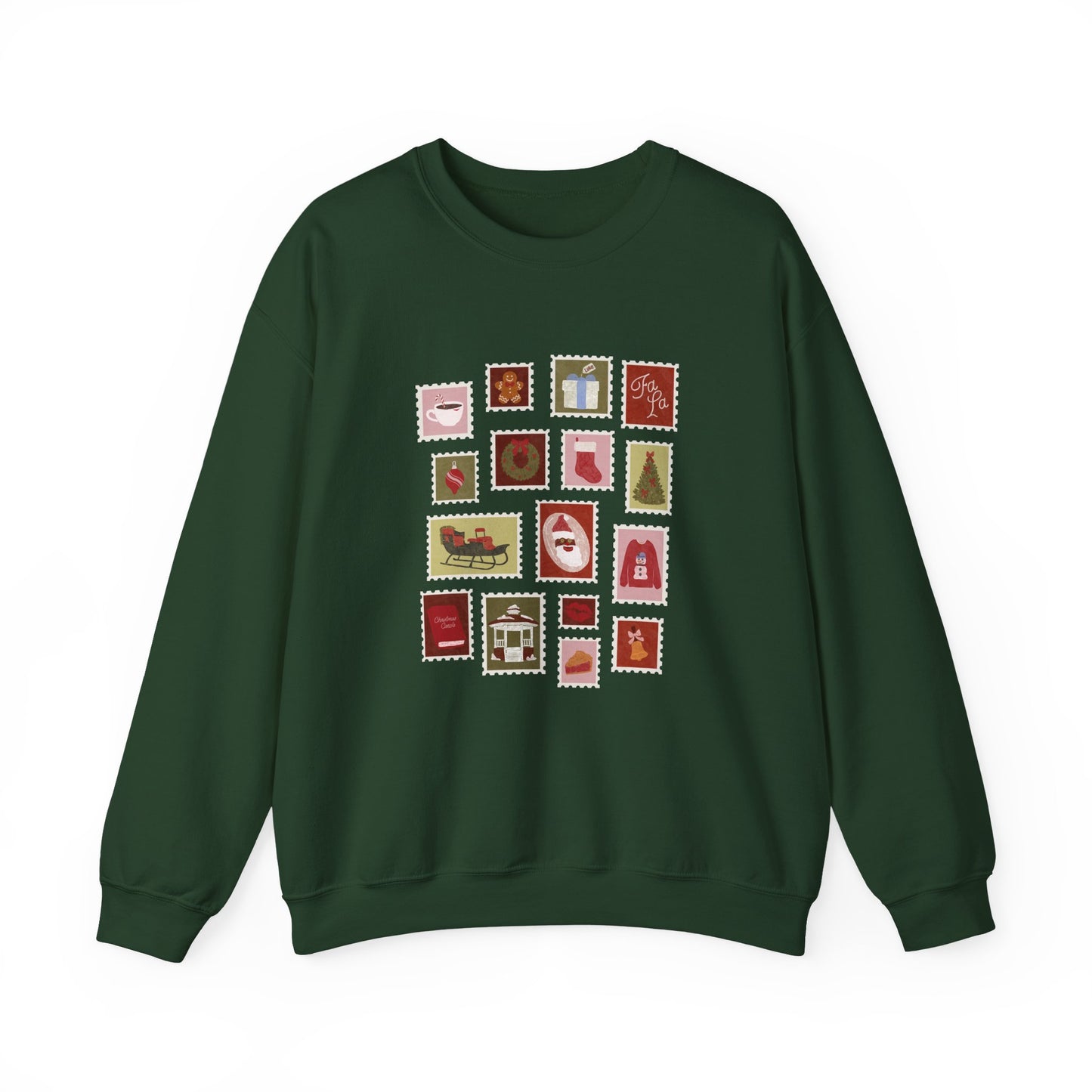 Holiday Stamps Crewneck Sweatshirt
