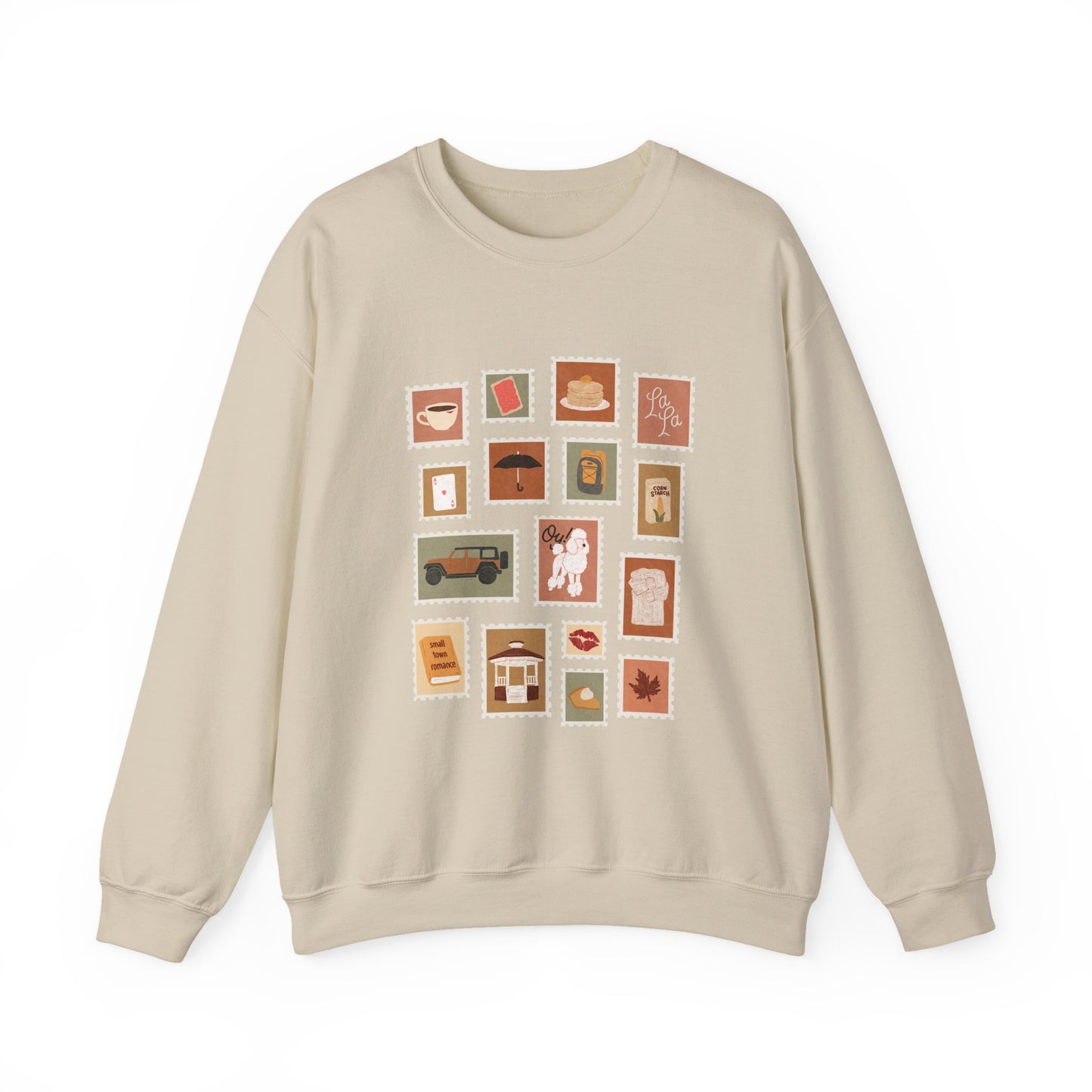 Autumn Stamps Gilden Crewneck