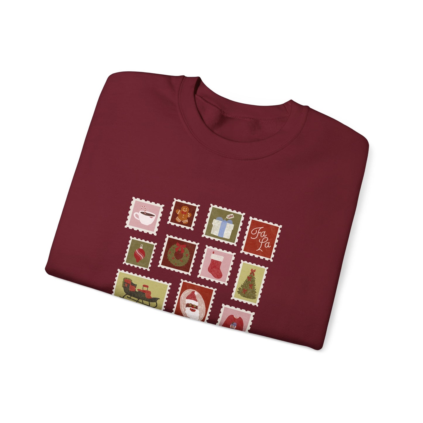 Holiday Stamps Crewneck Sweatshirt