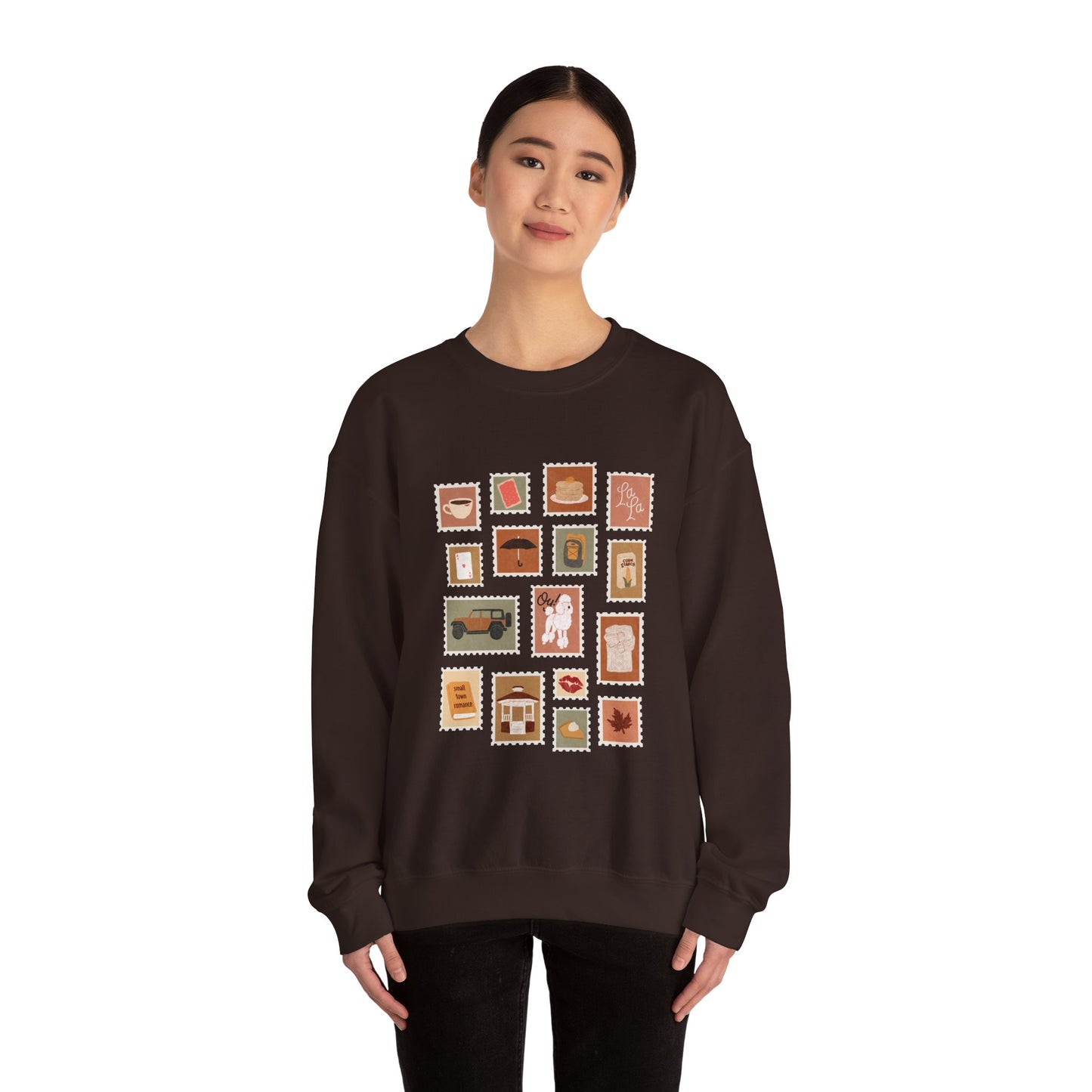 Autumn Stamps Gilden Crewneck