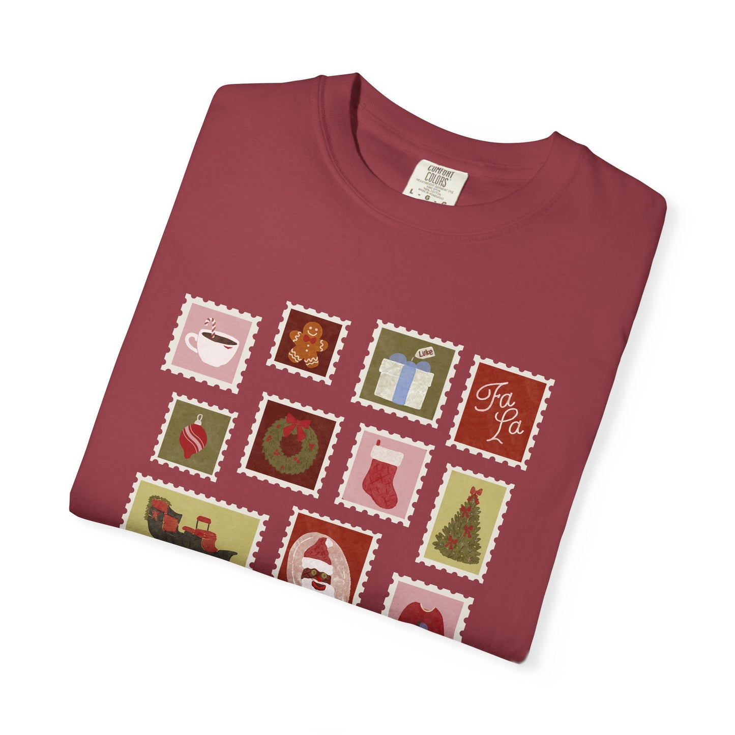Holiday Stamps Comfort Colors Tee