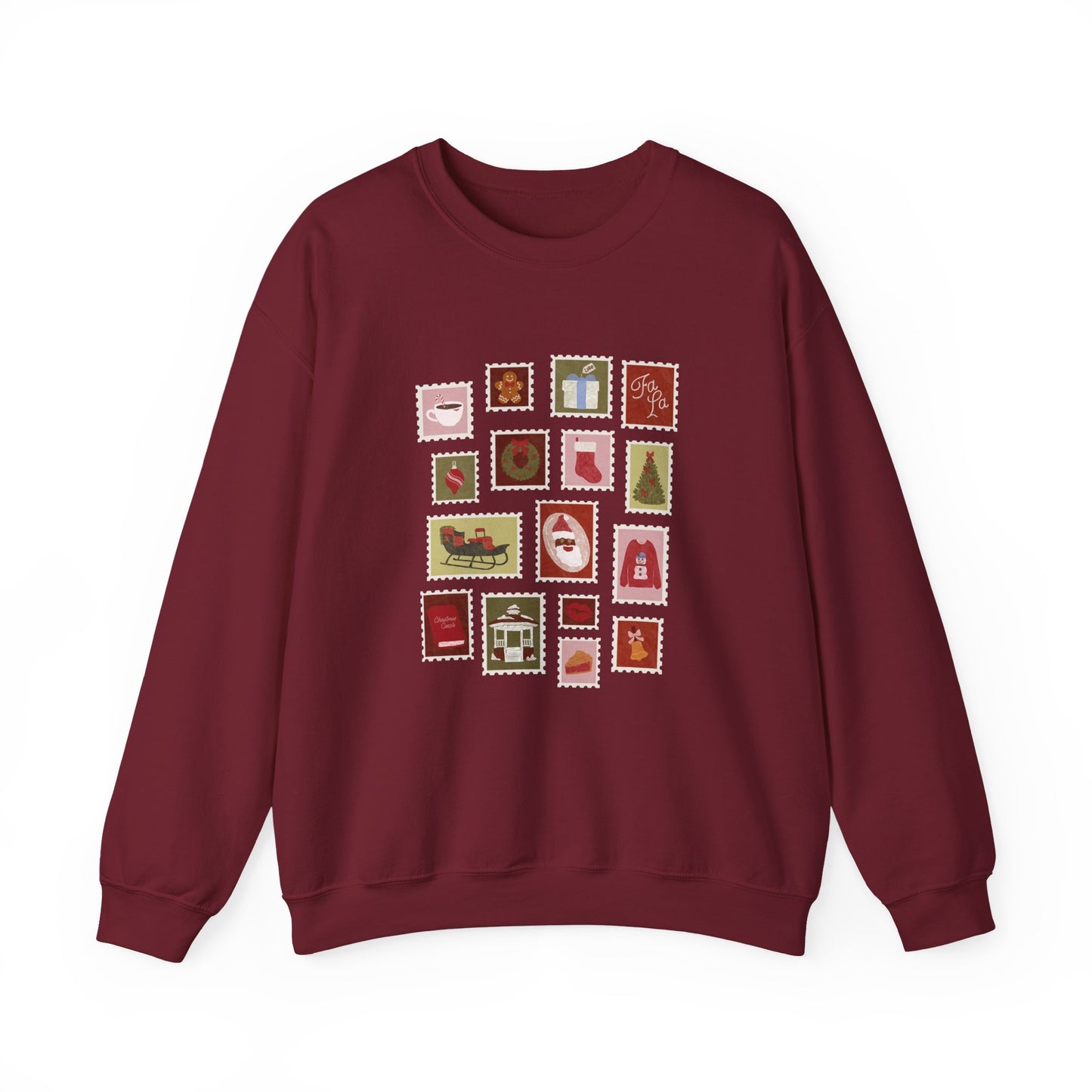 Holiday Stamps Crewneck Sweatshirt