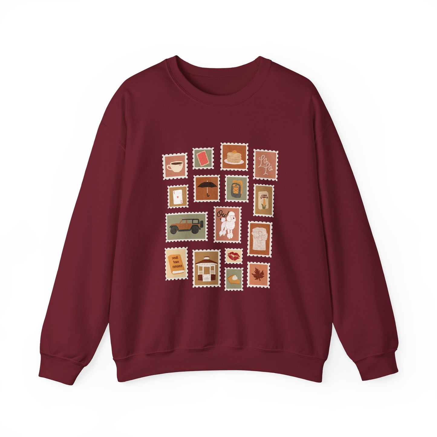 Autumn Stamps Gilden Crewneck