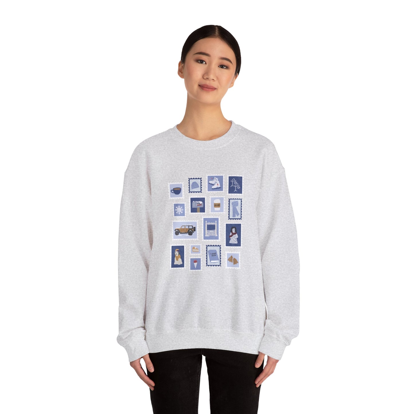 Winter Stamps Crewneck Sweatshirt