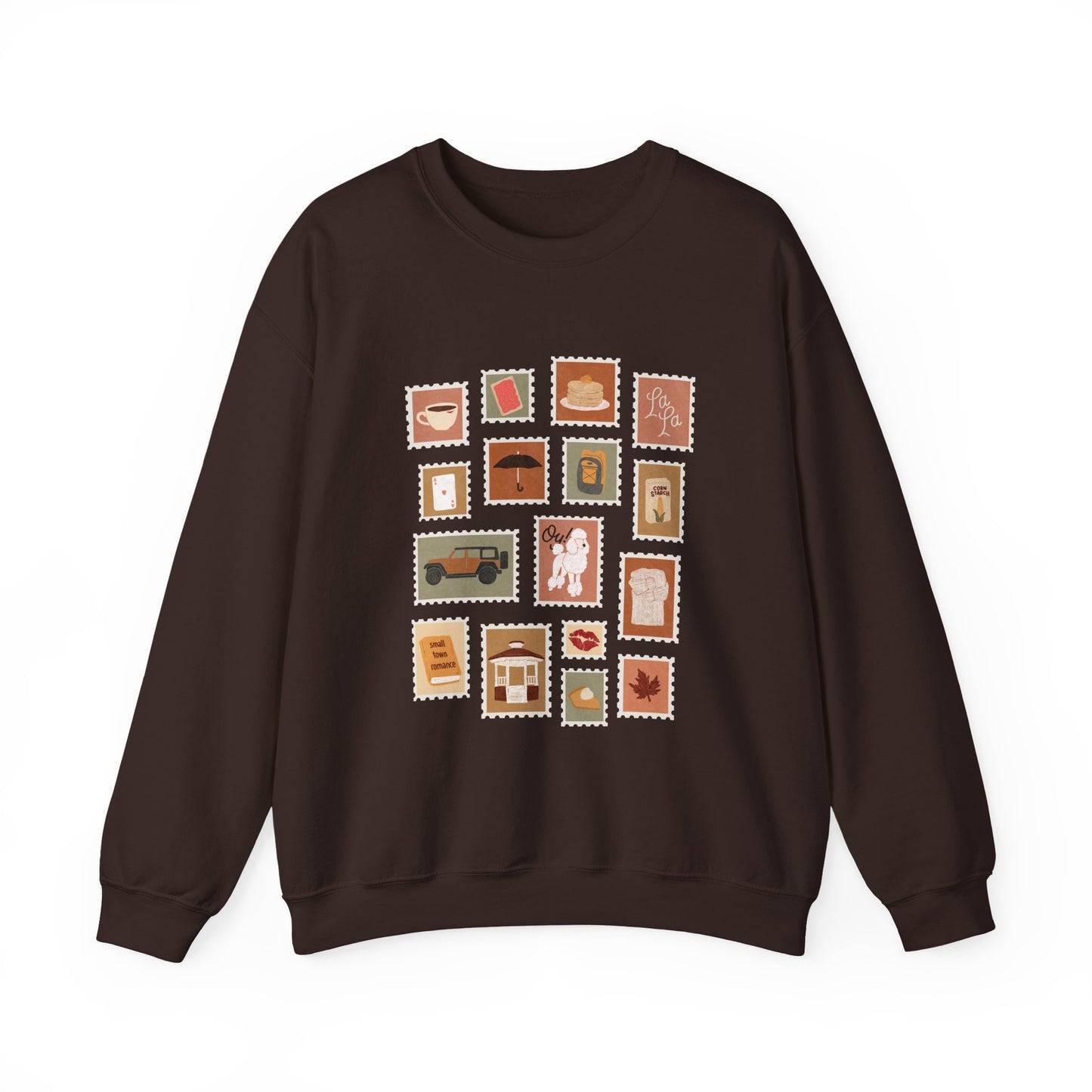 Autumn Stamps Gilden Crewneck