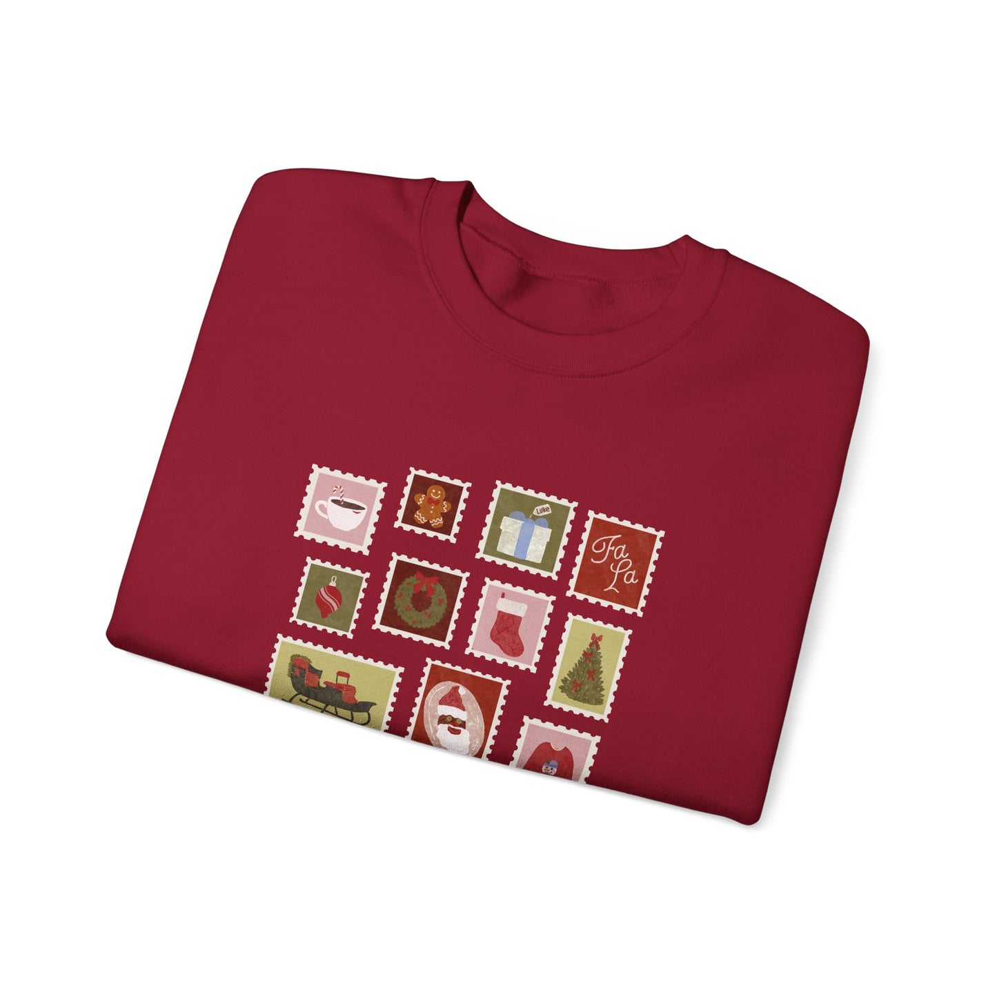 Holiday Stamps Crewneck Sweatshirt