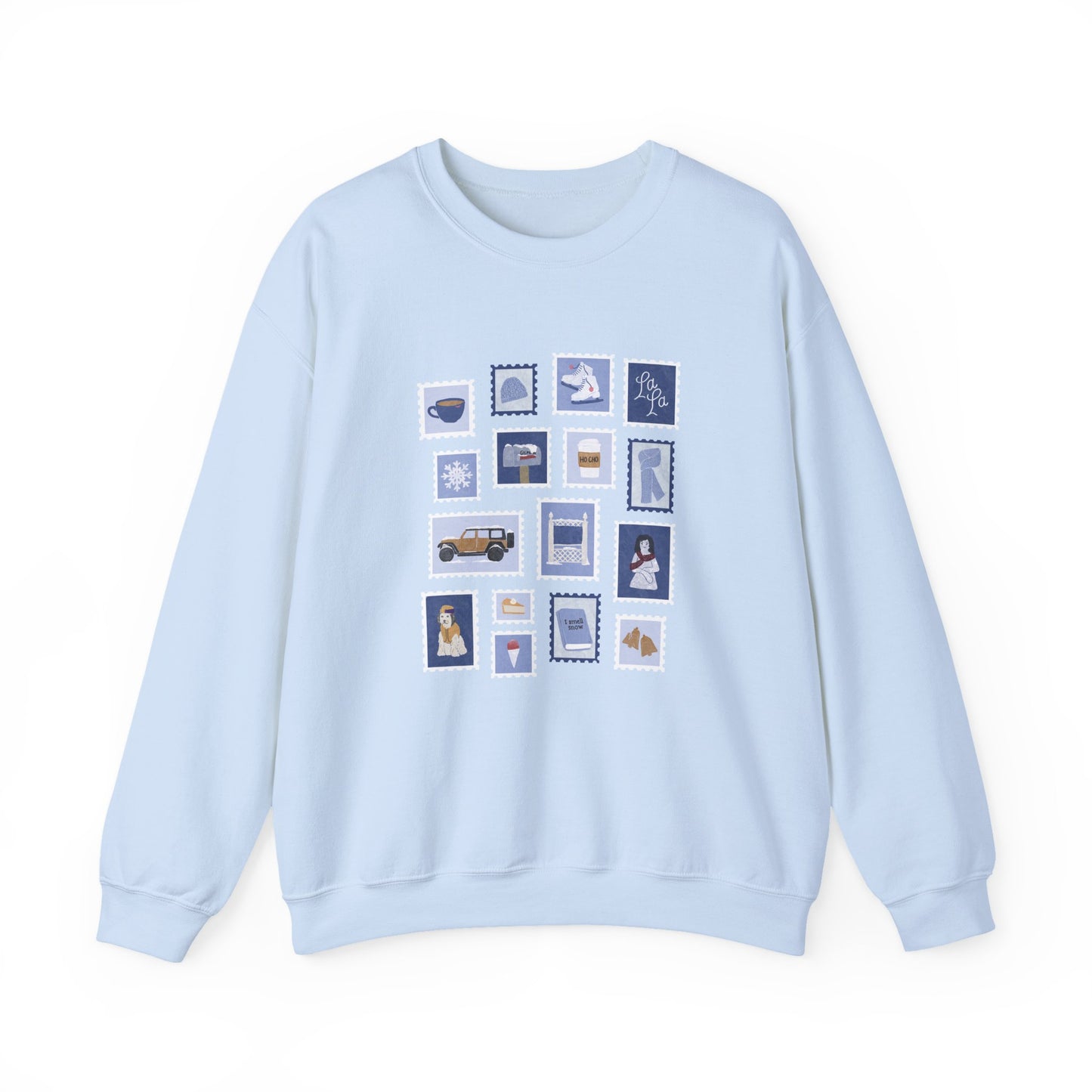 Winter Stamps Crewneck Sweatshirt
